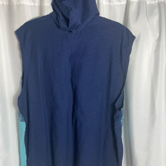 Premium Xpressions Men’s Big and Tall Size 2X Blue Tie-Dye Sleeveless Top Hoodie - Picture 2 of 6